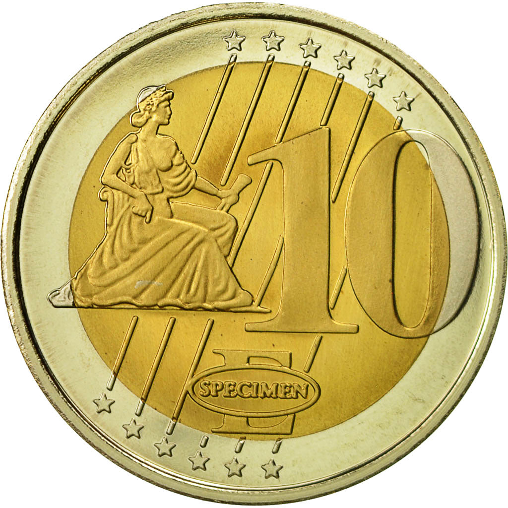 France, Medal, 10 Euro Essai du Vatican, 2006, MS(64), Bi-Metallic