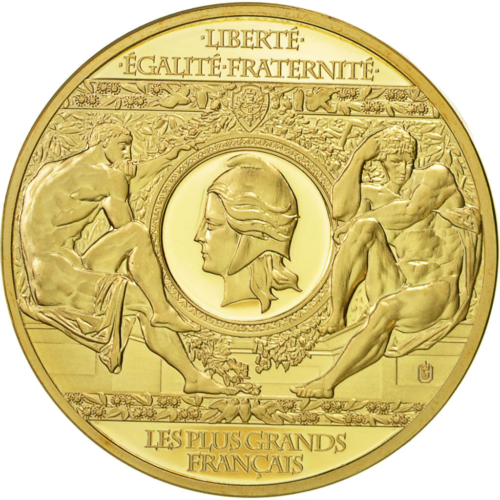 France, Medal, Charles de Gaulle, Les Plus Grands Français, 2013, MS(63)
