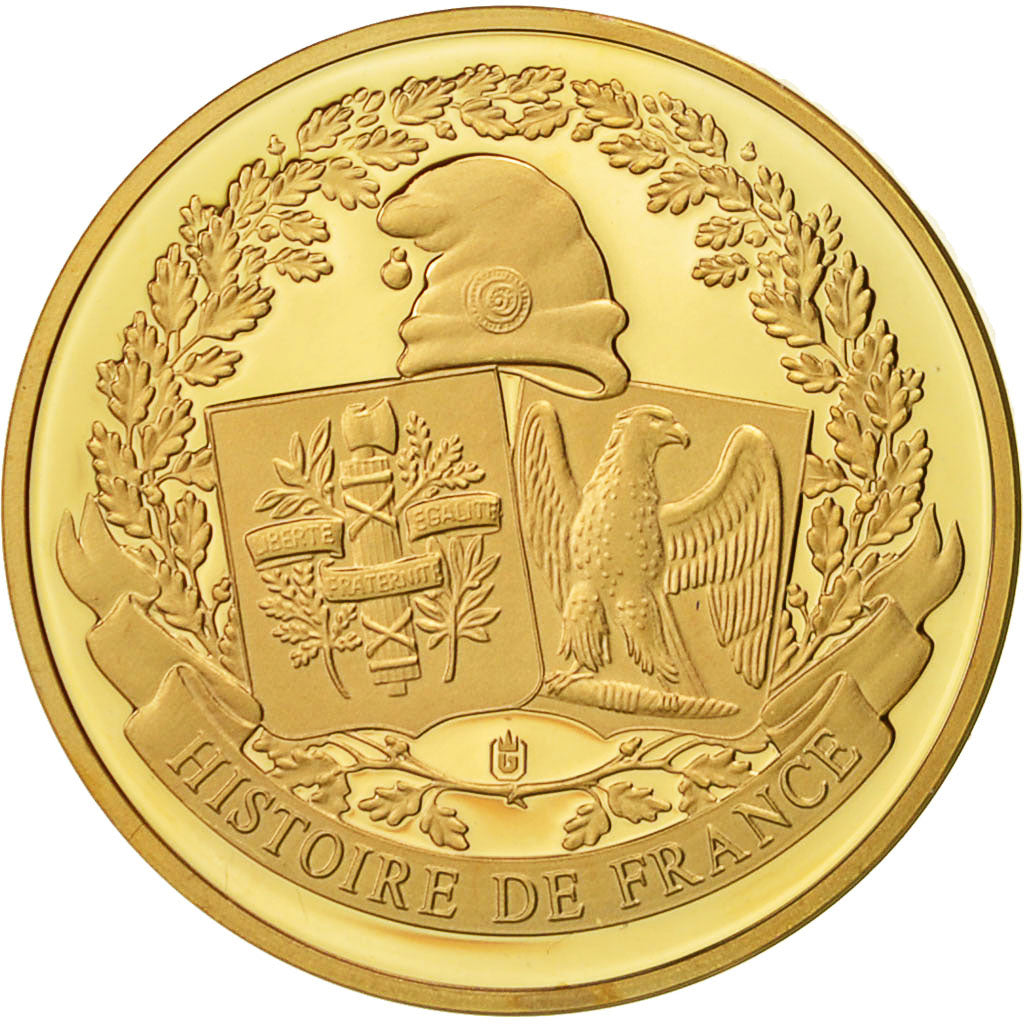 France, Medal, Marie Curie, MS(65-70), Copper Gilt