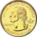 France, Médaille, Reproduction du Quarter Dollar, Delaware, 1999, SPL, Copper