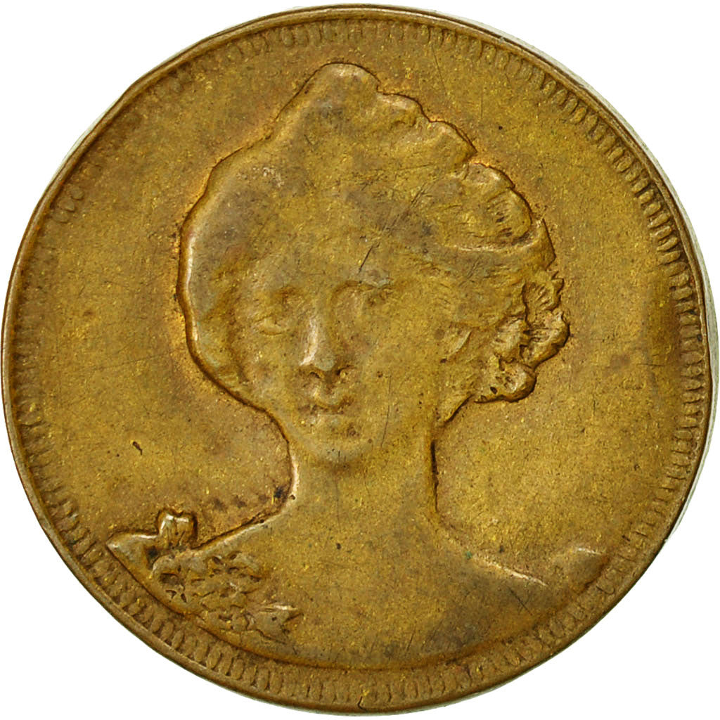 Frankrijk, Token, Jeton Maison Close, Au Moulin d'Amour, Hirson, ZF+, Koper