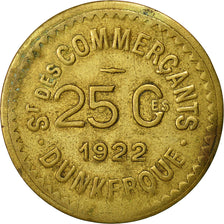 France, Token, 25 Centimes, Société des Commerçants de Dunkerque, 1922