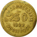 France, Token, 25 Centimes, Société des Commerçants de Dunkerque, 1922