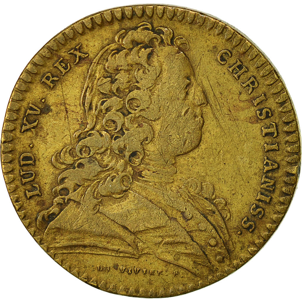 France, Token, Louis XV, Etats d'Artois, 1724, EF(40-45), Brass