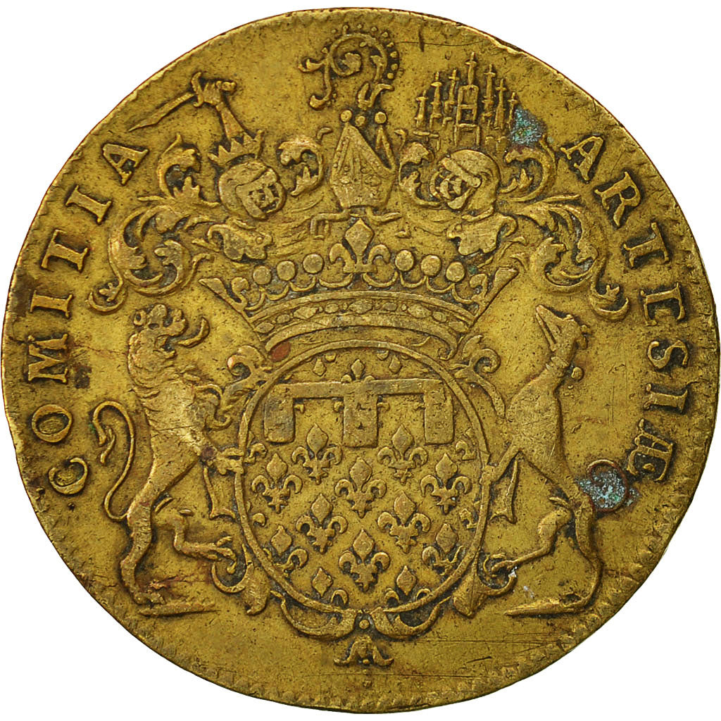 France, Token, Louis XV, Etats d'Artois, 1724, EF(40-45), Brass