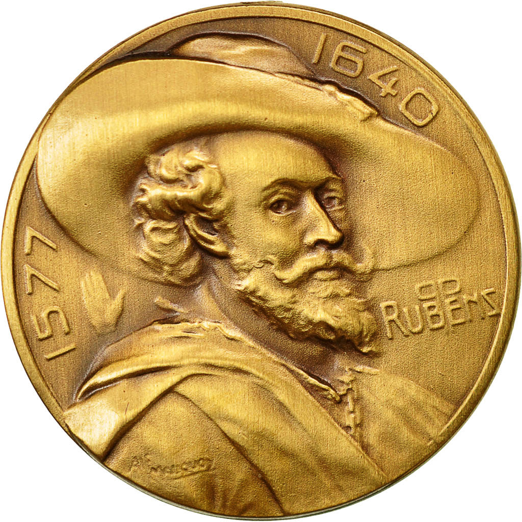 Belgique, Médaille, Rubens, Anvers, SPL+, Bronze