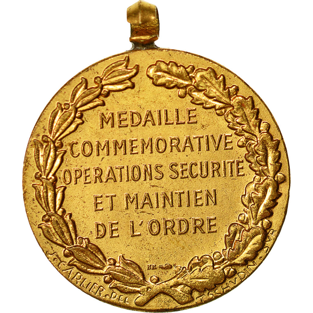 Algeria, Medal, Opérations de Sécurité et Maintien de l'ordre, Tschudin