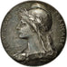 France, Medal, Comité des Bâtiments Civils, Aisne, Roty, AU(55-58), Silver