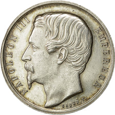 France, Token, Napoléon III, Notaires de Laon, 1854, Caqué, MS(60-62), Silver