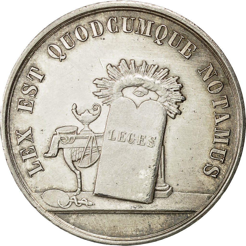 France, Token, Notaires de Laon, Undated, MS(60-62), Silver