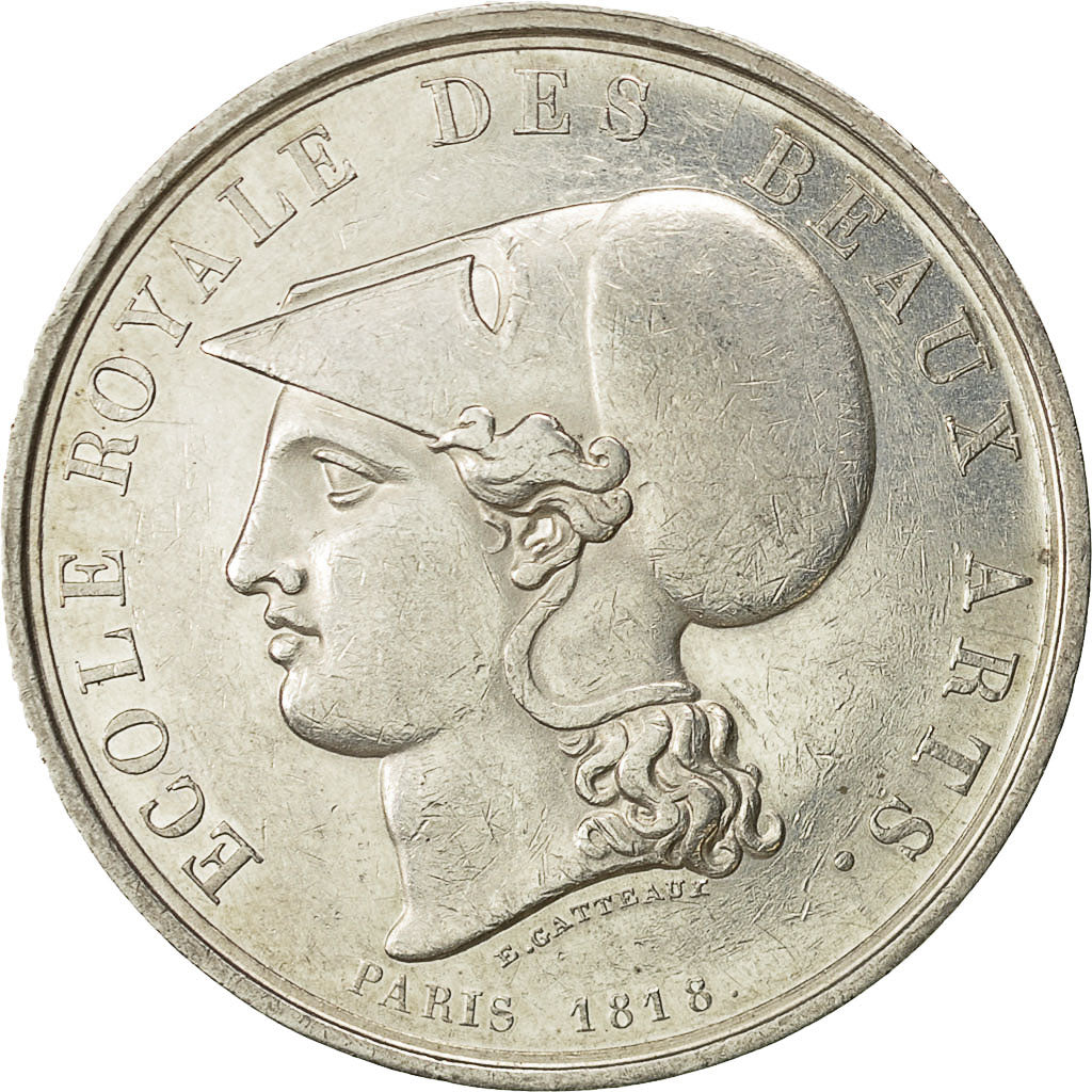 Francia, Token, Ecole Royale des Beaux Arts, Peinture, 1818, Gatteaux, SPL-