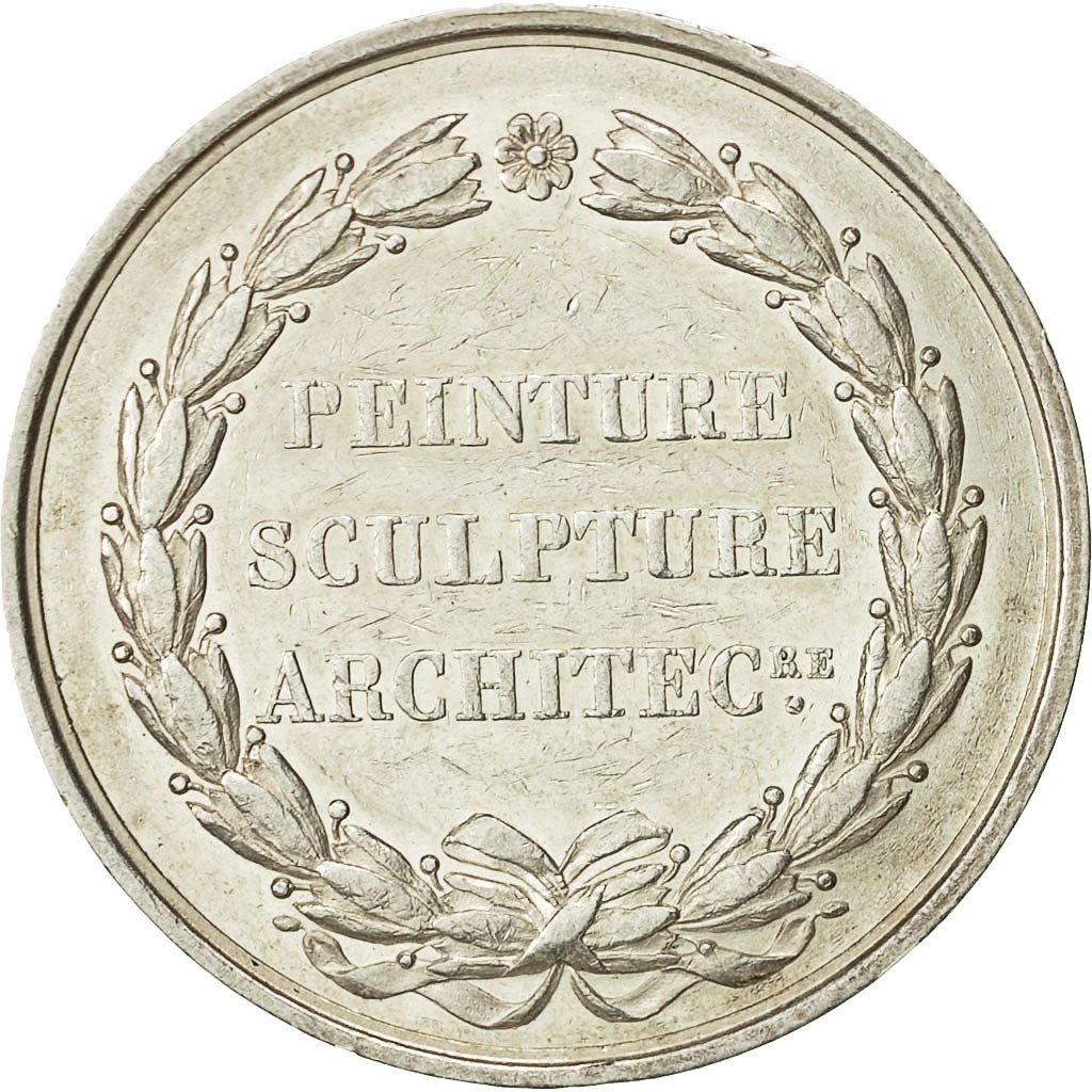 France, Jeton, Ecole Royale des Beaux Arts, Peinture, 1818, Gatteaux, SUP