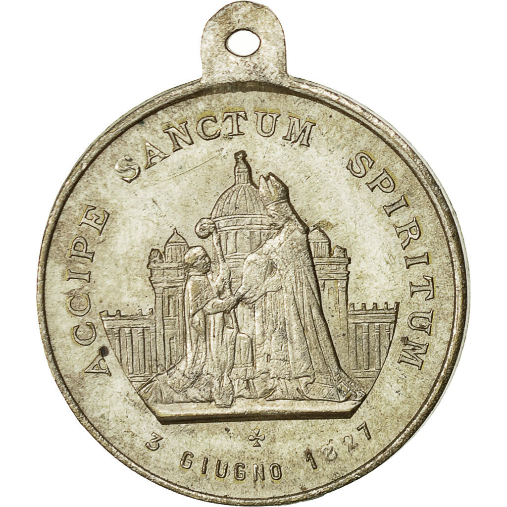 Vatican, Medal, Le Pape Pie IX, 1877, AU(50-53), Aluminium