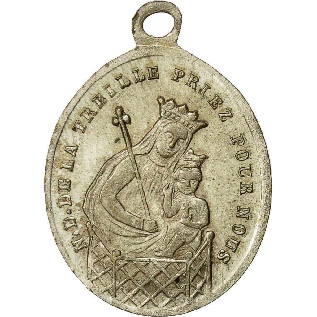 France, Medal, Souvenir de Notre Dame de la Treille, Lille, 1874, AU(55-58)