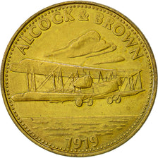France, Token, Aviation, Alcock et Brown, 1919, Undated, MS(63)