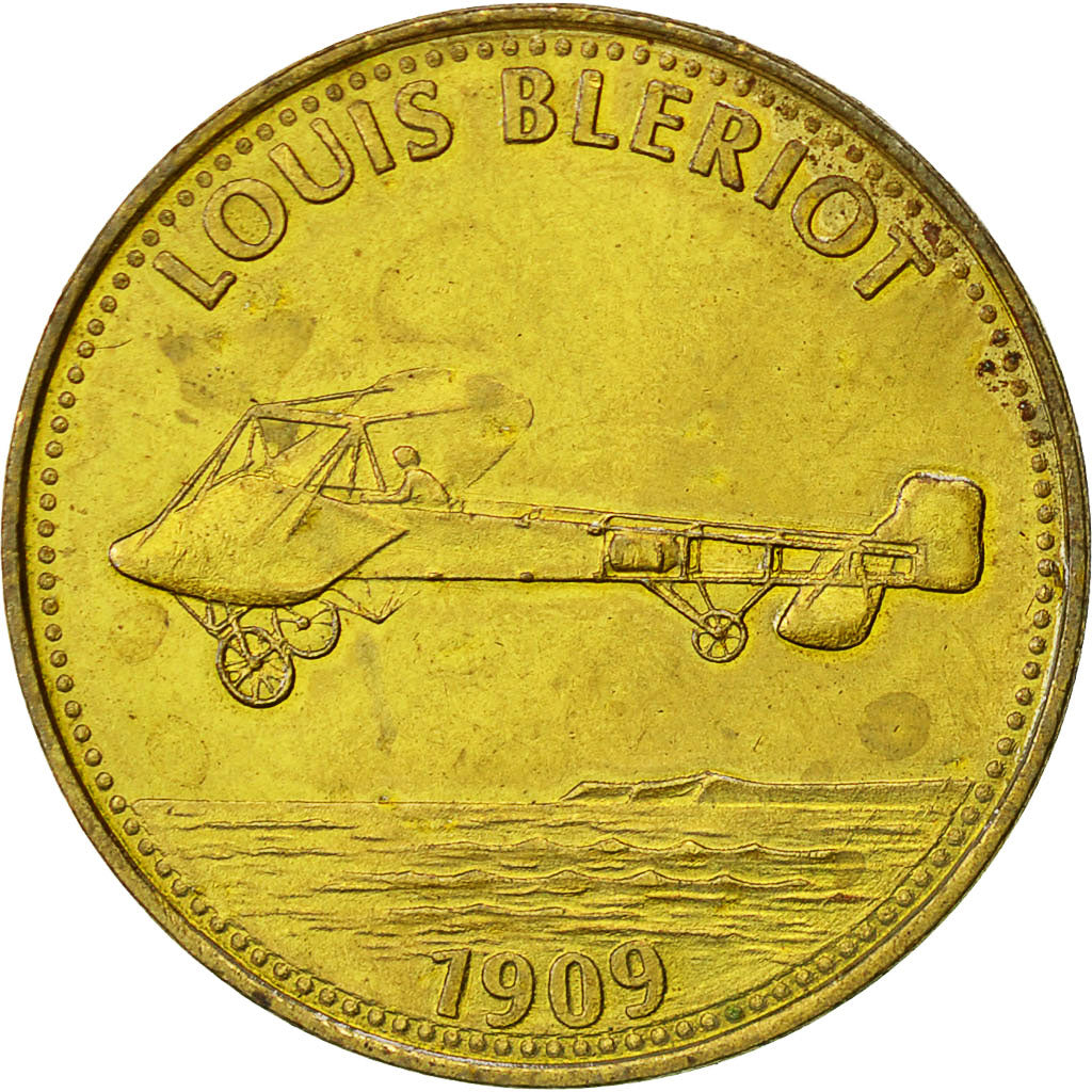 France, Jeton, Aviation, Louis Blériot, 1909, Undated, SPL, Bronze-Aluminium