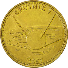 France, Token, Espace, Sputnik 1, Undated, MS(63), Bronze-Aluminium