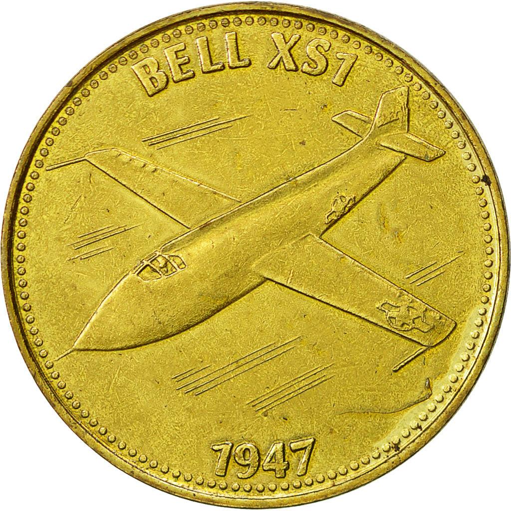 Francia, Token, Aviation, Bell XS7, 1947, Undated, SPL, Bronzo-alluminio