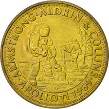 France, Token, Espace, Apollo 11, Amstrong, 1969, Undated, MS(63)