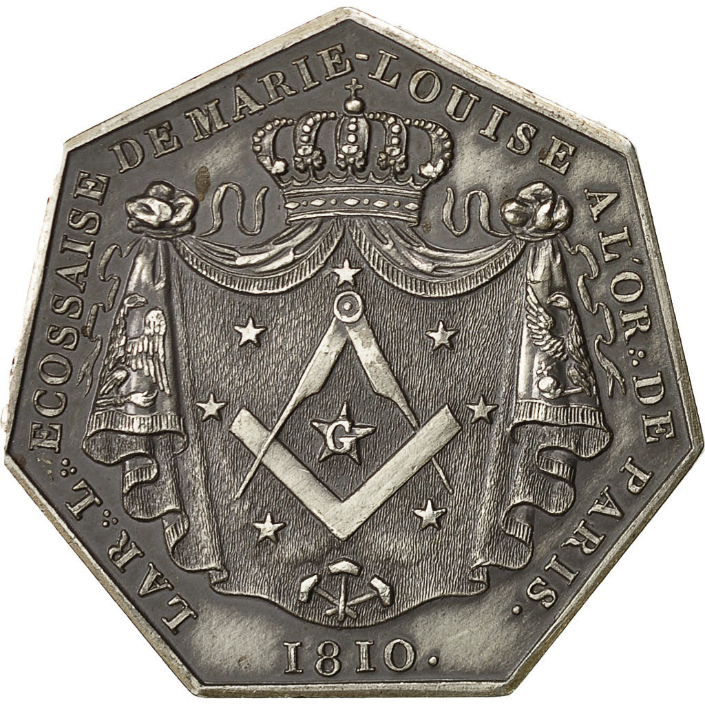 France, Token, Jeton Maçonnique, L'Ecossaise de Marie Louise, Orient de Paris