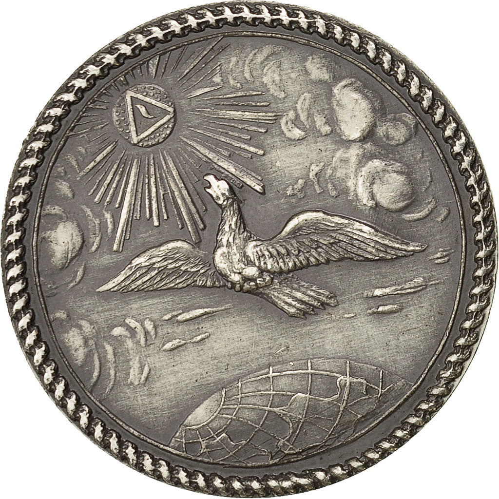 France, Token, Jeton Maçonnique, Orient de Paris, Undated, MS(63), Silver