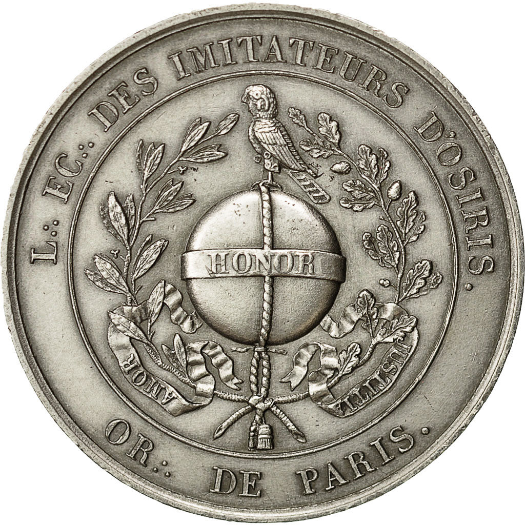 France, Token, Masonic, Loge des Imitateurs d'Osiris, Orient de Paris, 1819