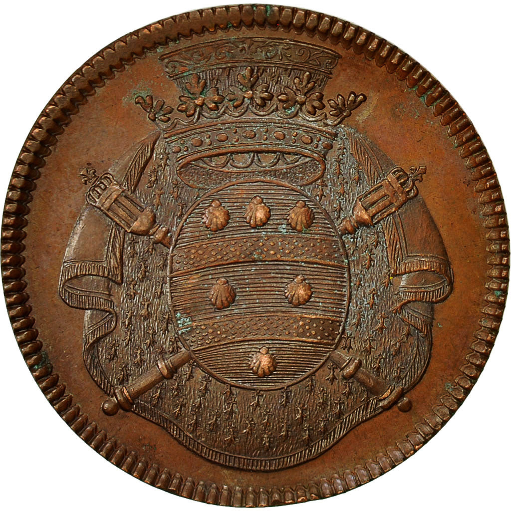 Francia, Token, Louis XV, Procureurs de la Cour, Undated, BB+, Rame