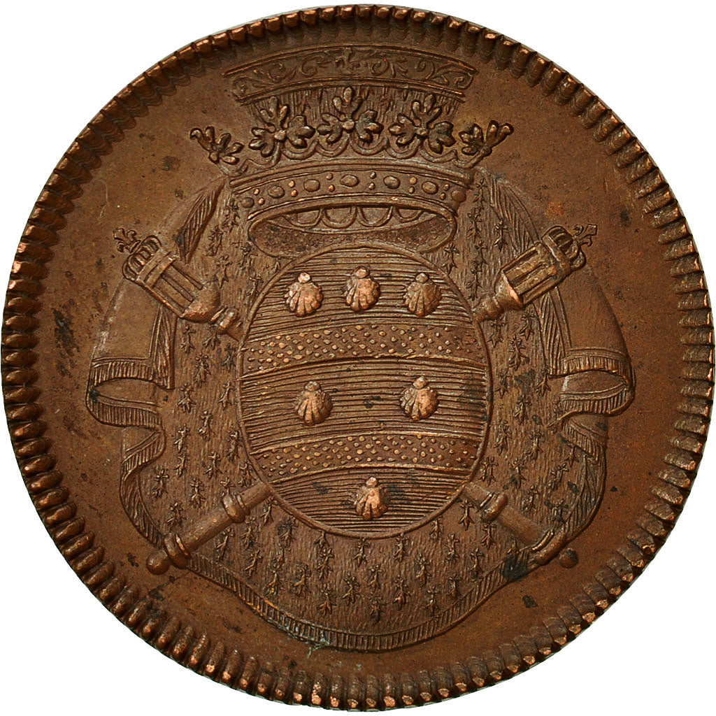 Francia, Token, Louis XV, Procureurs de la Cour, Undated, BB+, Rame
