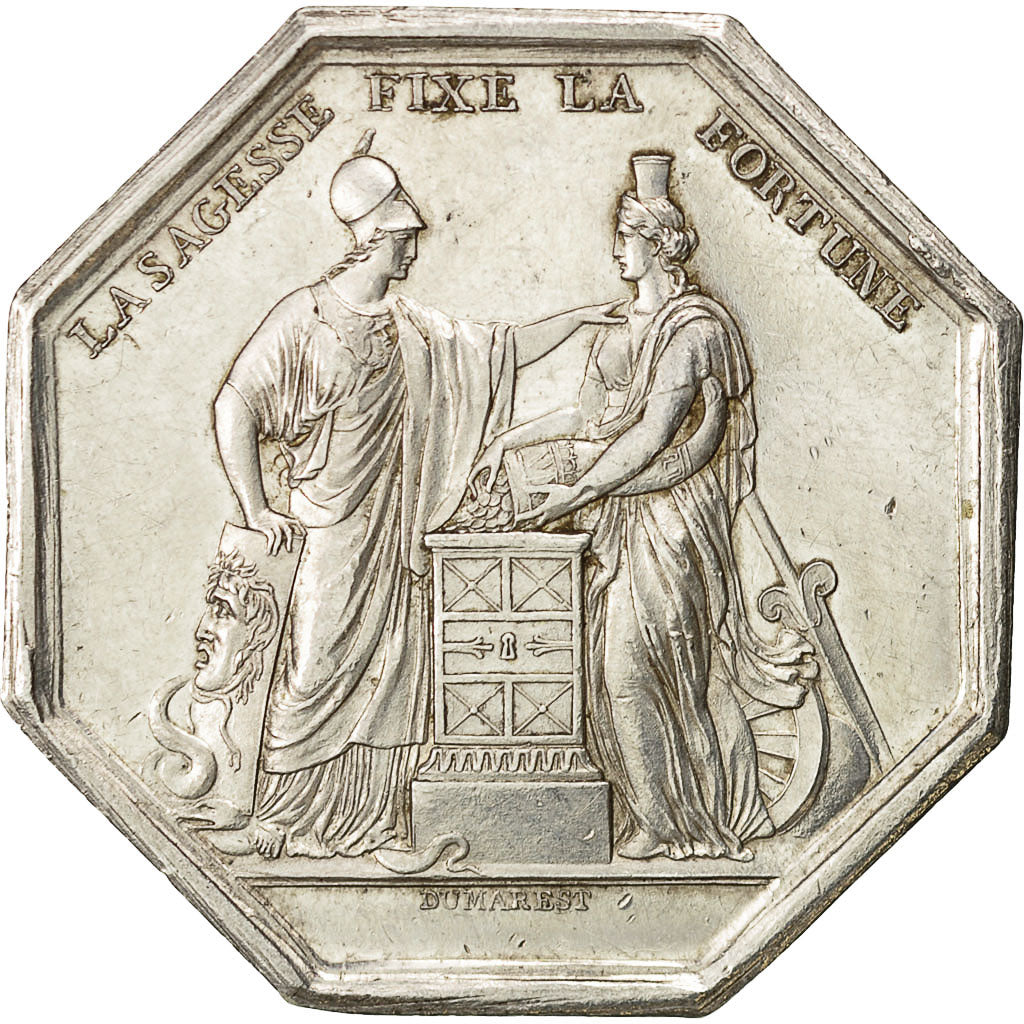 Frankreich, Token, Banque de France, An VIII, Dumarest, SS+, Silber