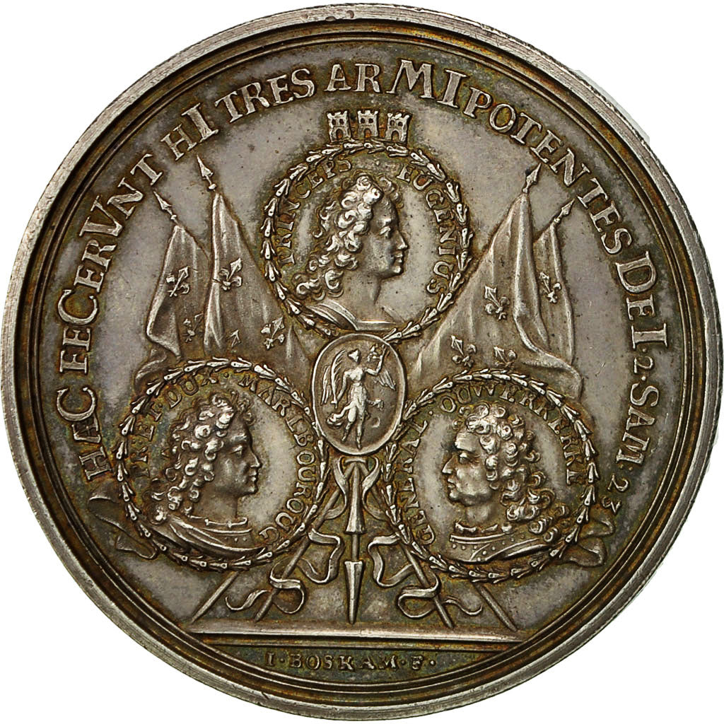 Austria, Medal, Siège de Lille, Joseph Ier, Habsbourg, 1708, Boskam, AU(55-58)