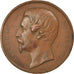 Francia, medalla, Napoléon III, Concours Agricole de Metz, 1861, Caqué, BC