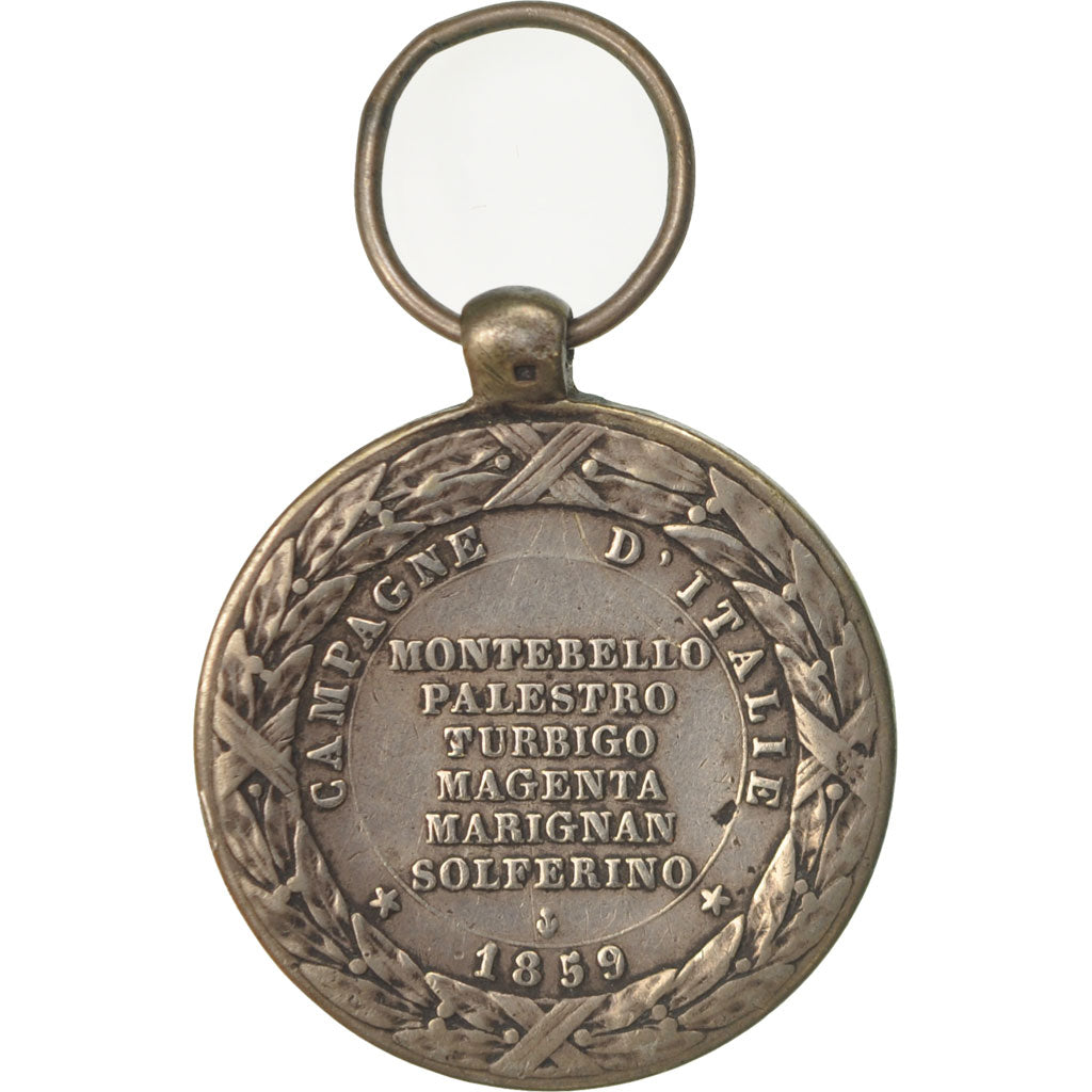 France, Napoléon III, Campagne d'Italie, Medal, 1859, Very Good Quality, Barre
