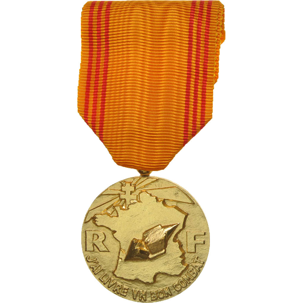 Frankreich, Insigne du Réfractaire, Medaille, Uncirculated, Hollebeck, Gilt