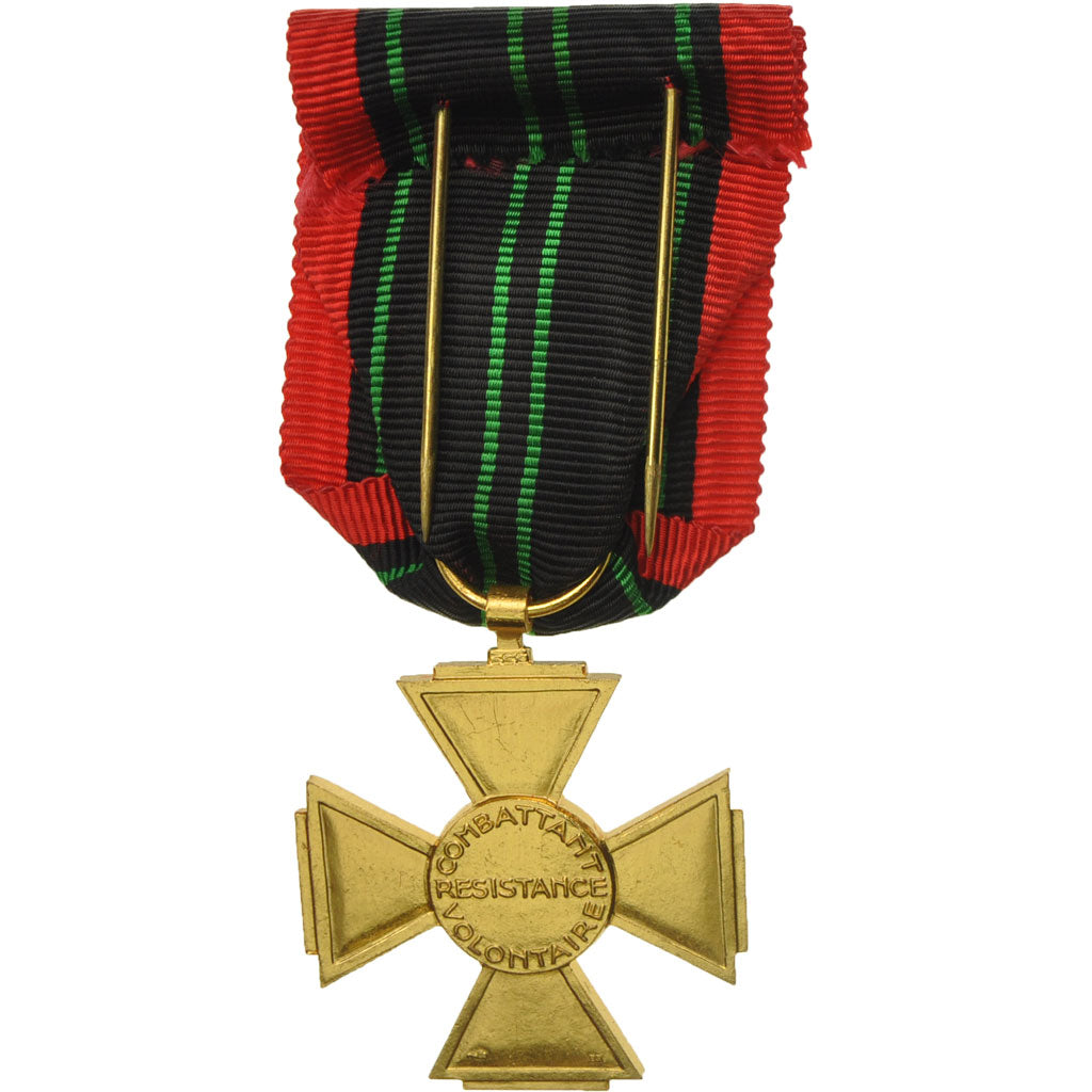 France, Croix du Combattant Volontaire de la Résistance, Medal, Uncirculated