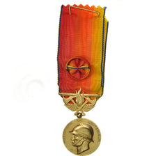 France, Sapeurs Pompiers, Services Exceptionnels, Medal, Excellent Quality, Gilt