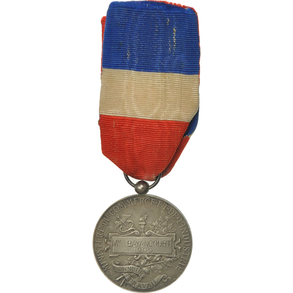 France, Ministère du Commerce et de l'Industrie, Médaille, 1909, Très bon