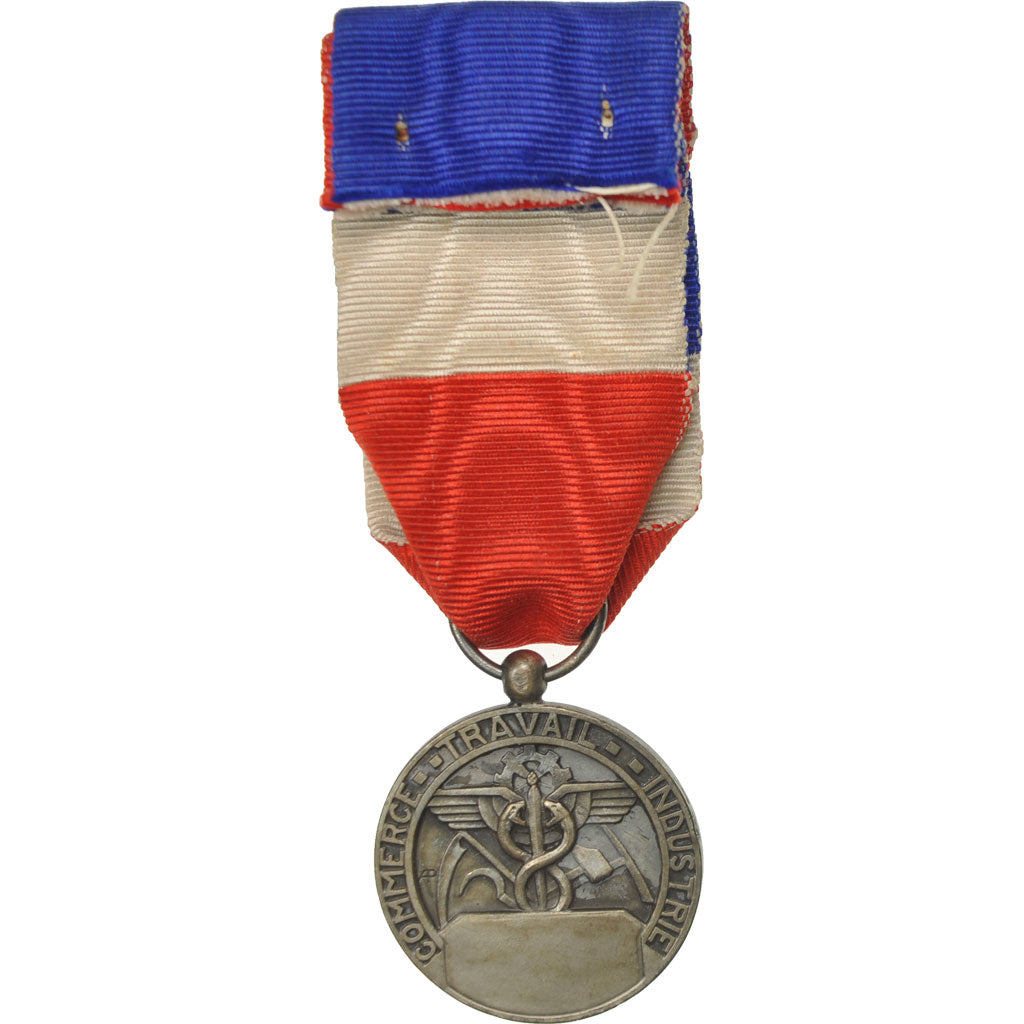 France, Commerce-Travail-Industrie, Medal, Very Good Quality, Silver, 27