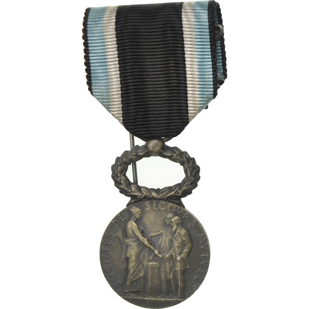 France, Sociétés de Secours Mutuels, Medal, 1933, Excellent Quality, Roty