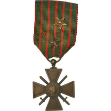 France, Croix de Guerre, 2 Etoiles, Medal, 1914-1916, Good Quality, Bronze, 37
