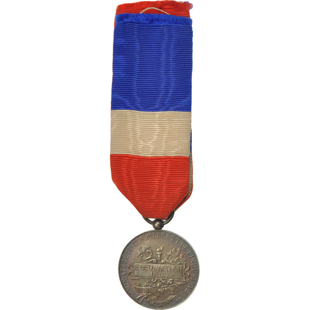 France, Ministère du Commerce et de l'Industrie, Médaille, 1912, Très bon