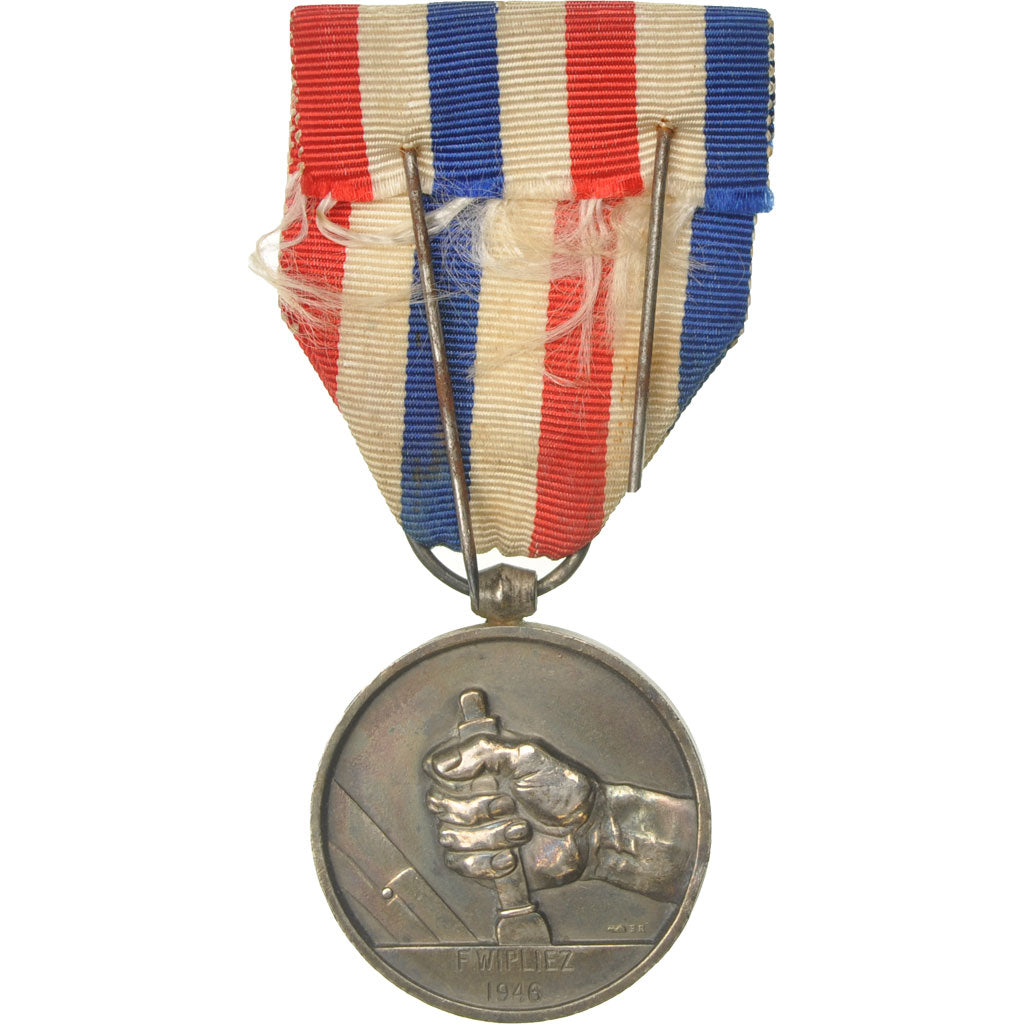 Francia, Médaille des cheminots, medaglia, 1946, Ottima qualità, Favre-Bertin