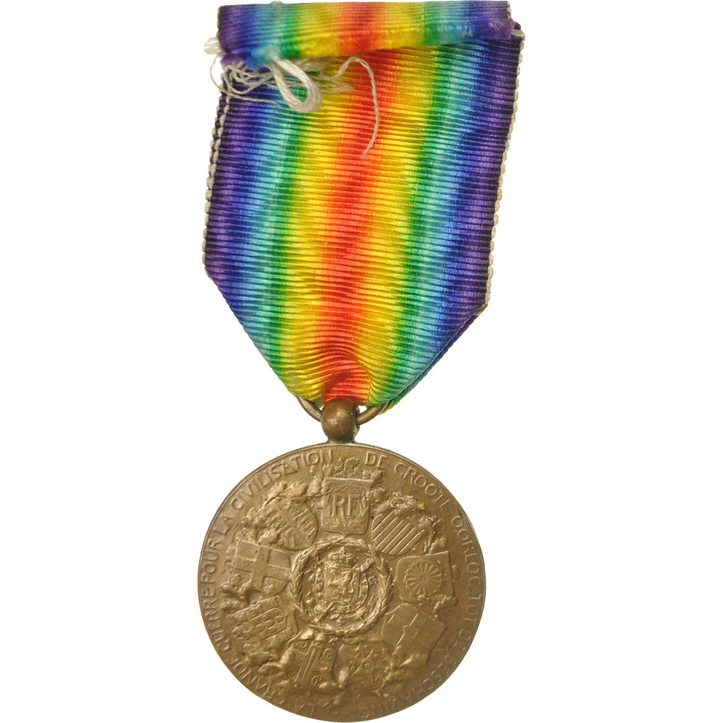 Belgien, Médaille Interalliée de la Victoire, Medaille, 1914-1918, Very Good