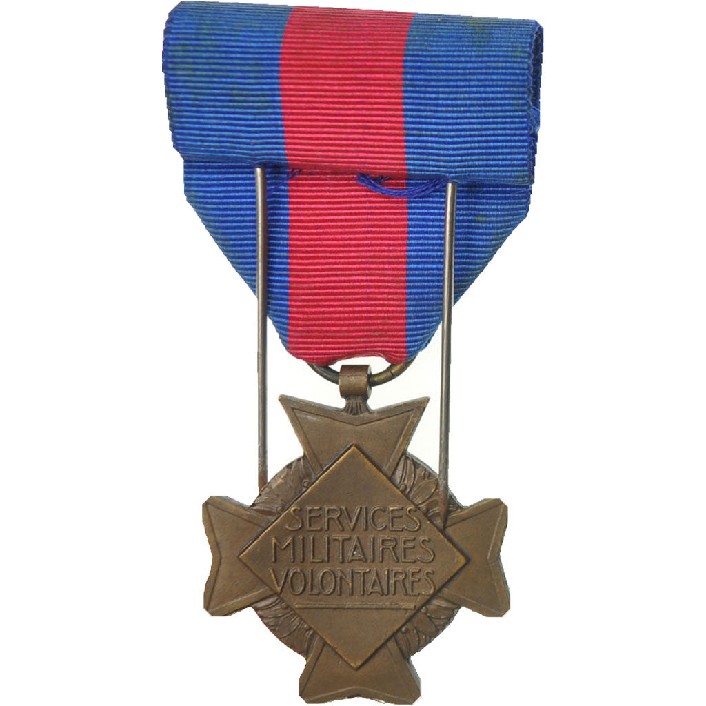 Frankreich, Services Militaires Volontaires, Medaille, 1934-1957, Very Good