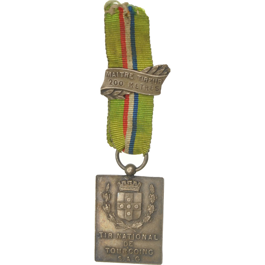 France, Tir National de Tourcoing, Maitre Tireur 200 Mètres, Medal, 1925, Very