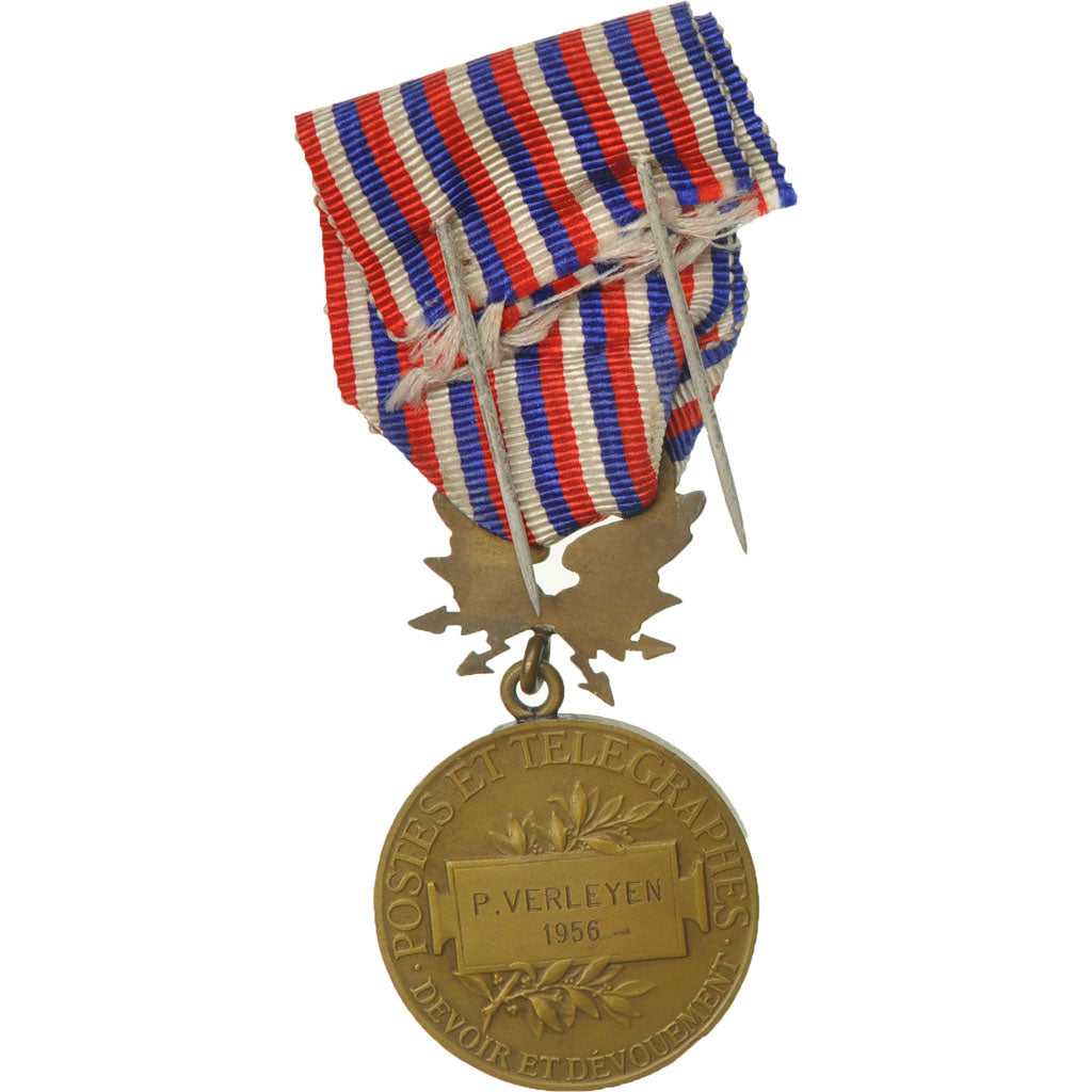 France, Honneur des Postes et Télégraphes, Medal, 1956, Excellent Quality