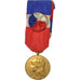France, Industrie-Travail-Commerce, Medal, 1977, Very Good Quality, Gilt Bronze