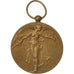 Belgique, Médaille Interalliée de la Victoire, Médaille, 1914-1918, Très bon