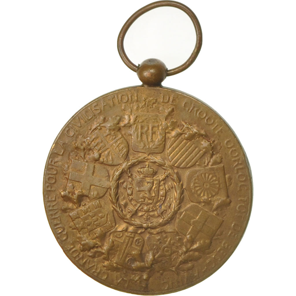 Belgique, Médaille Interalliée de la Victoire, Médaille, 1914-1918, Très bon