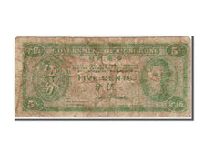 Hong Kong, 5 Cents, 1945, KM #322, VF(20-25)
