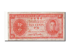 Hong Kong, 10 Cents, 1945, EF(40-45)